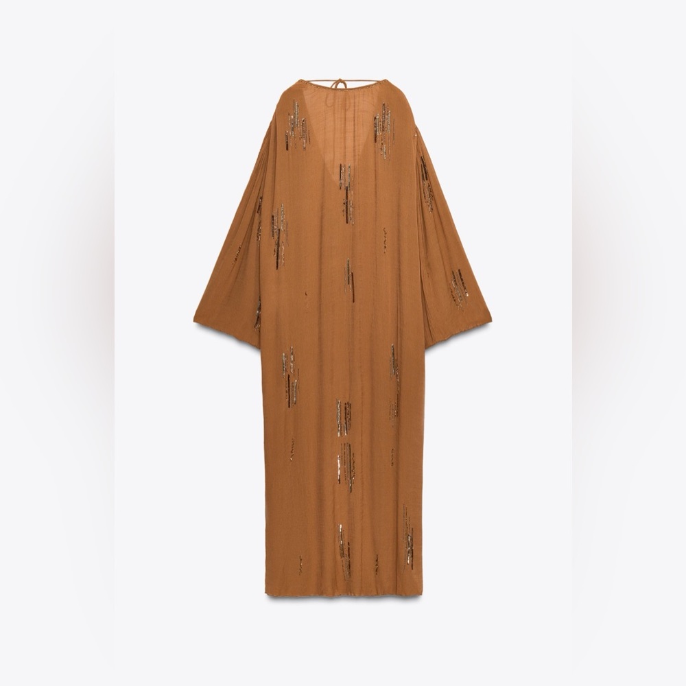ZARA ZW COLLECTION BEADED DRESS - Picture 13 of 16